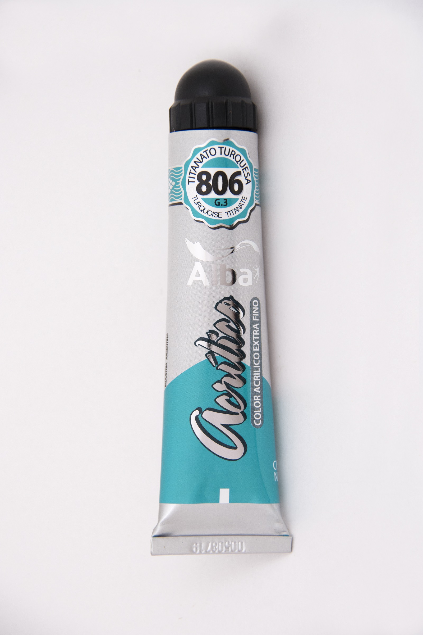 Acrilico profesional alba g3 806 titanio turquesa 60ml - 60ML - Alba Artística